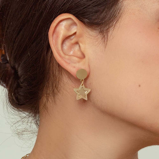 Astar Gold Earrings Pendants