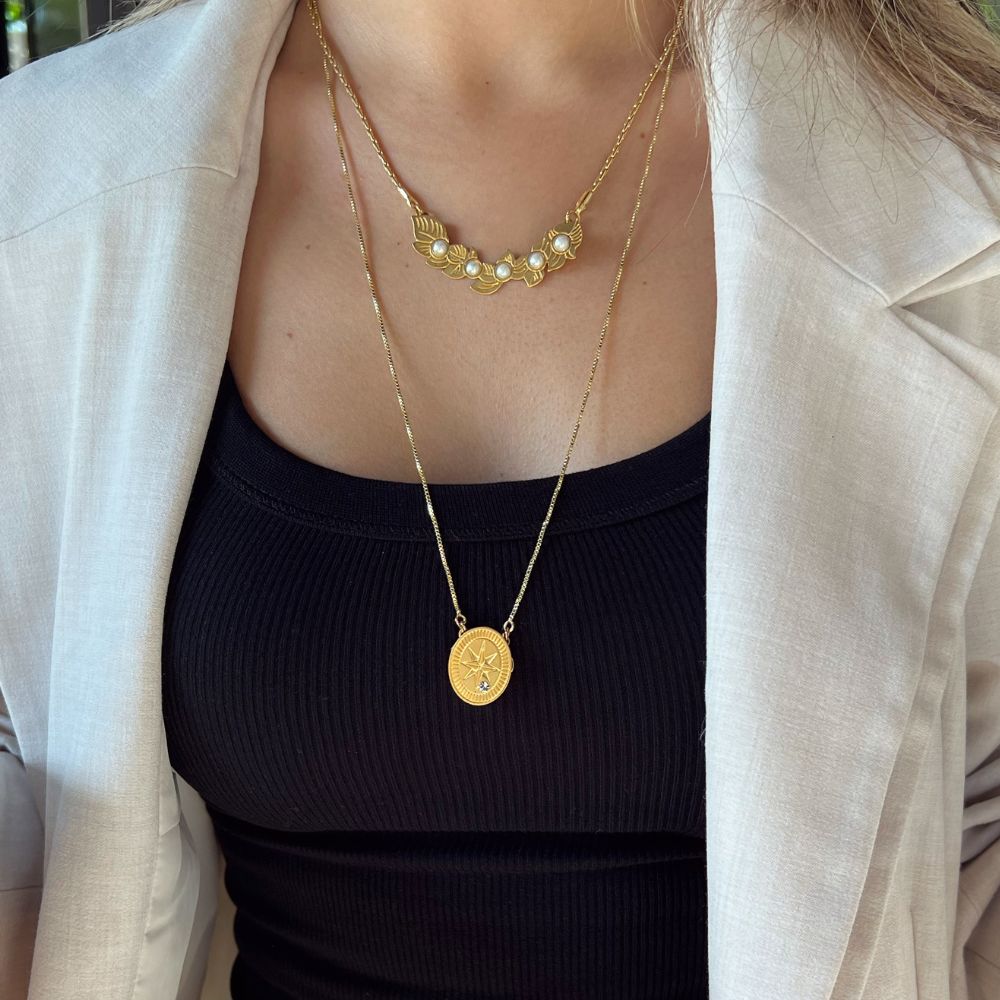 Plato Gold Necklace Pendant