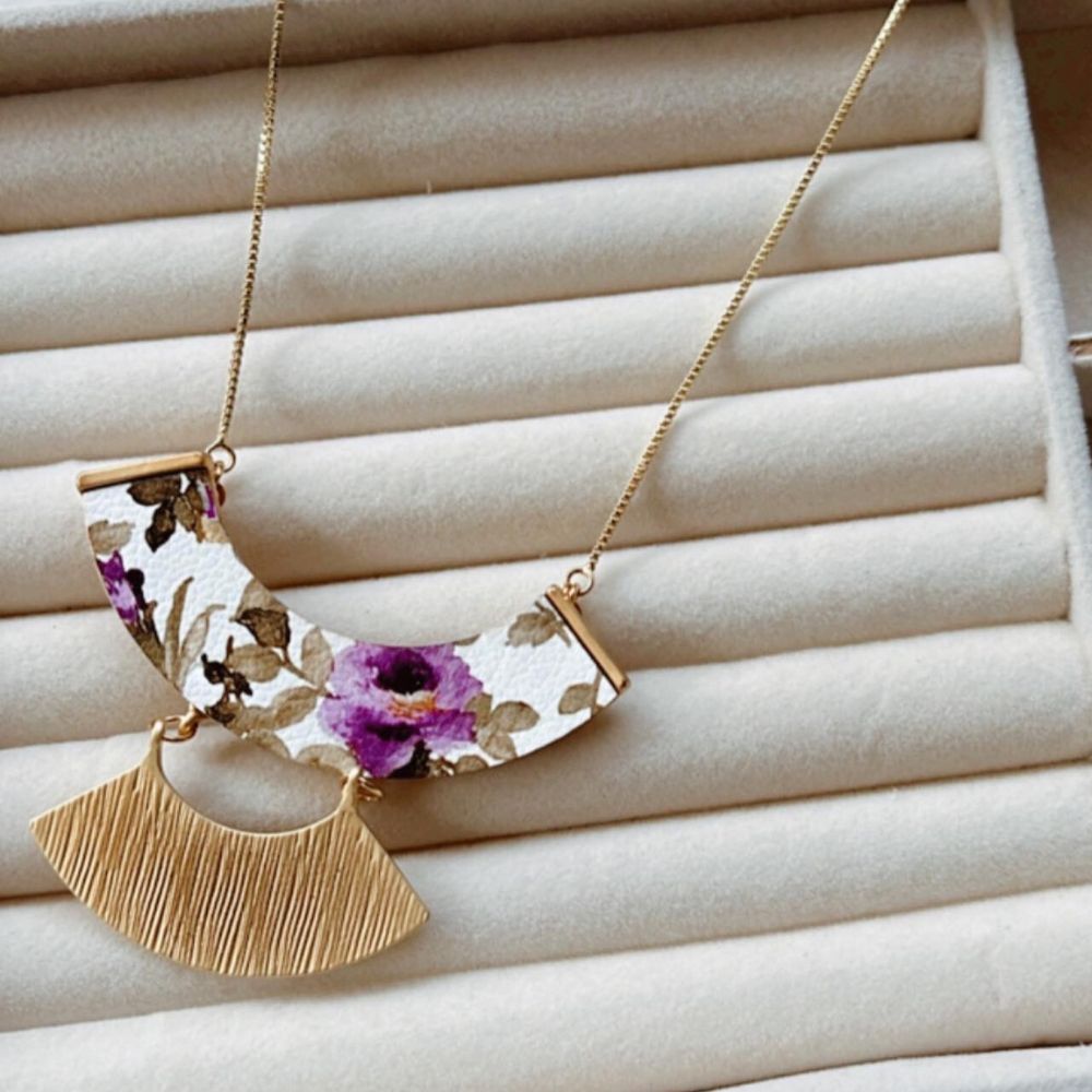Secret Garden Gold Necklace Pendant