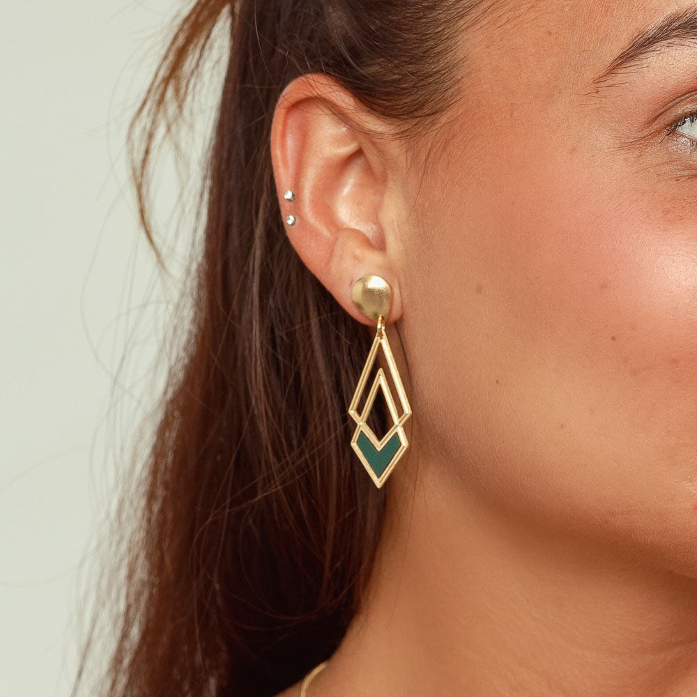 Delfi Gold Earrings Pendants