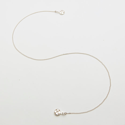 Puncture  necklace  | Silver | Double base