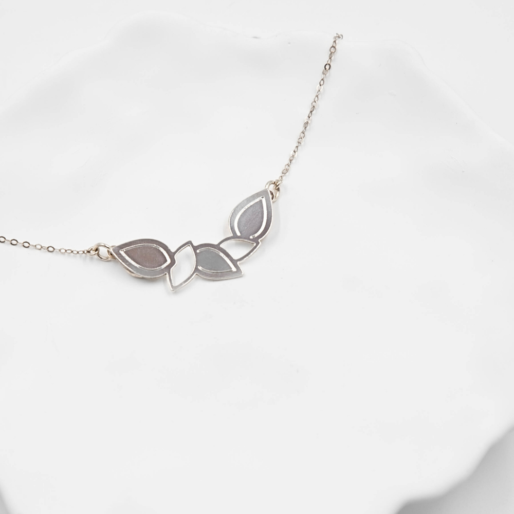 Tear Drop Petite Silver Necklace Pendant