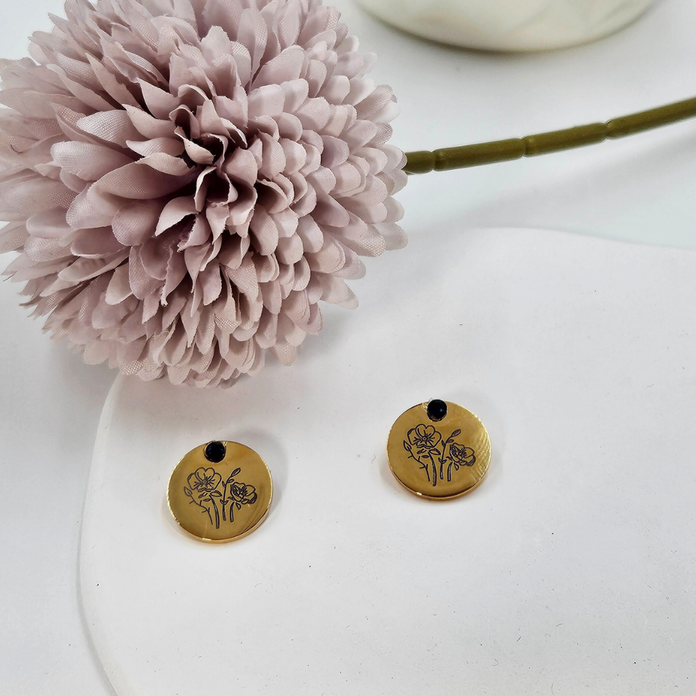 Florsom Gold Earrings Pendants