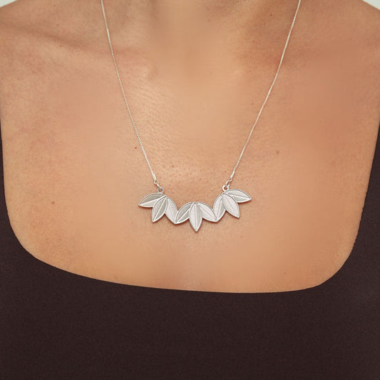 Santorini Silver Necklace