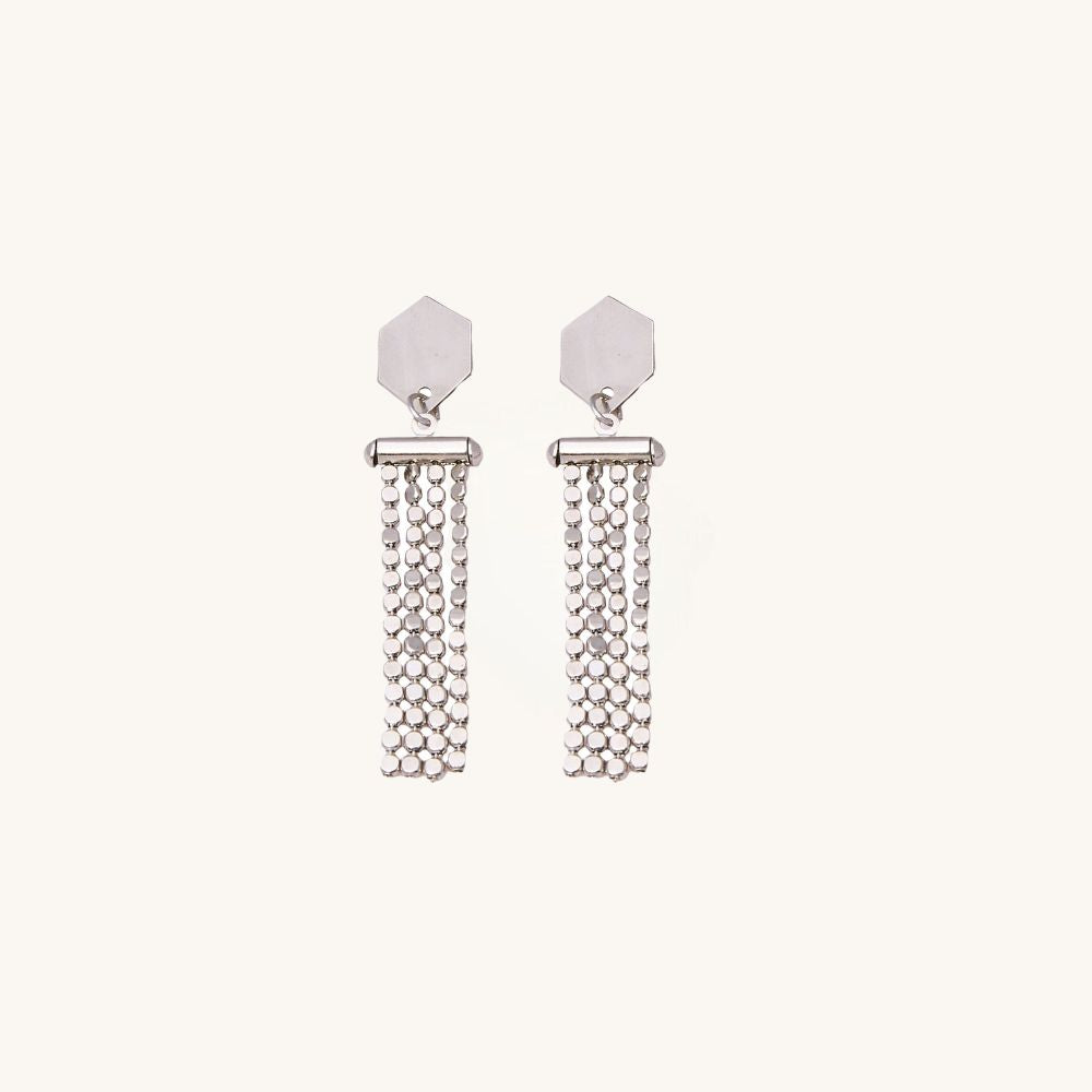 Goldi Silver earring pendant