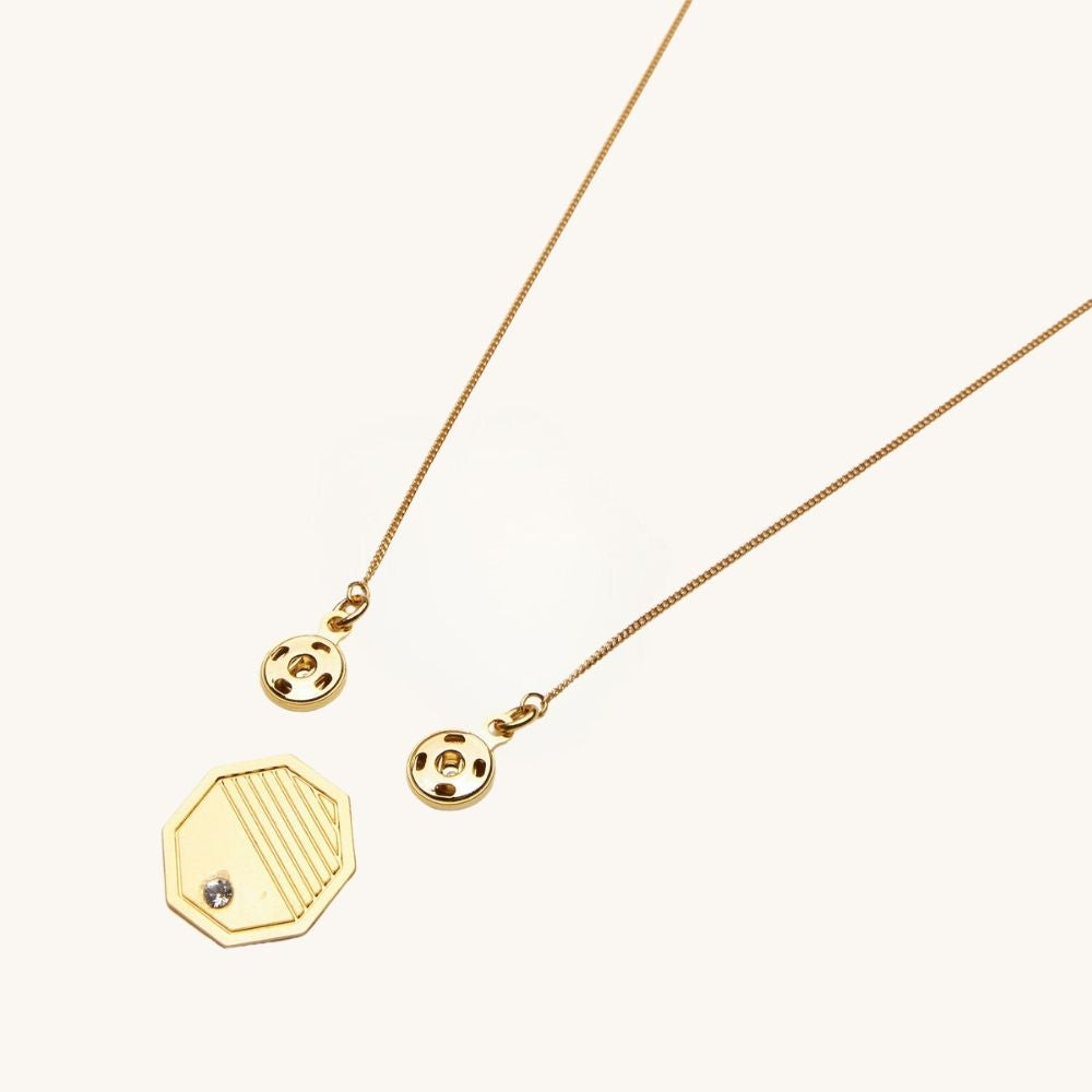 Octa Gold Necklace Pendant