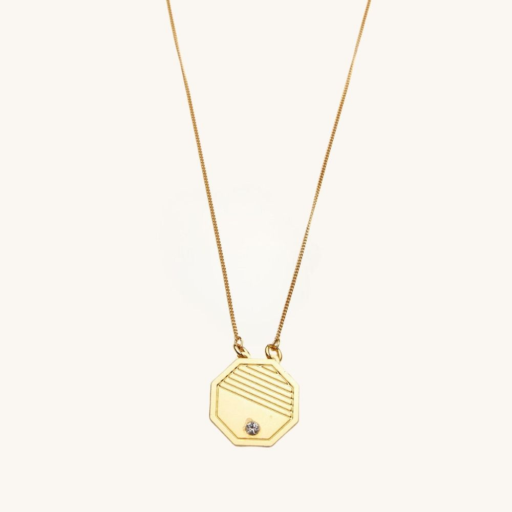 Octa Gold Necklace Pendant