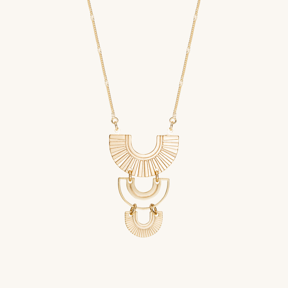 Taj | Gold pendant | Double
