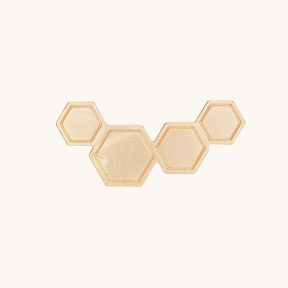 Petite hexagonal | Gold necklace