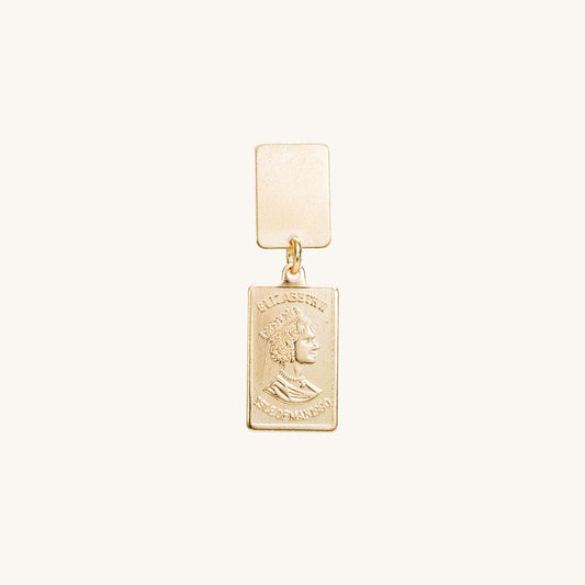 Square Titus | Gold pendant | Single
