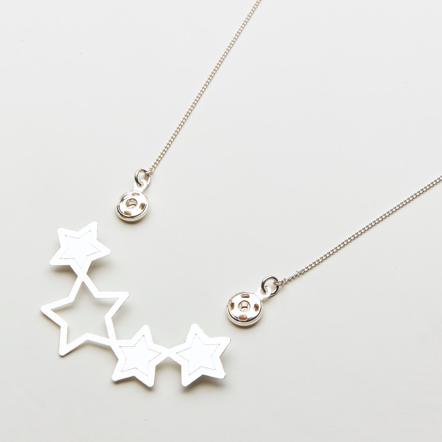 Star | Silver pendant | Double