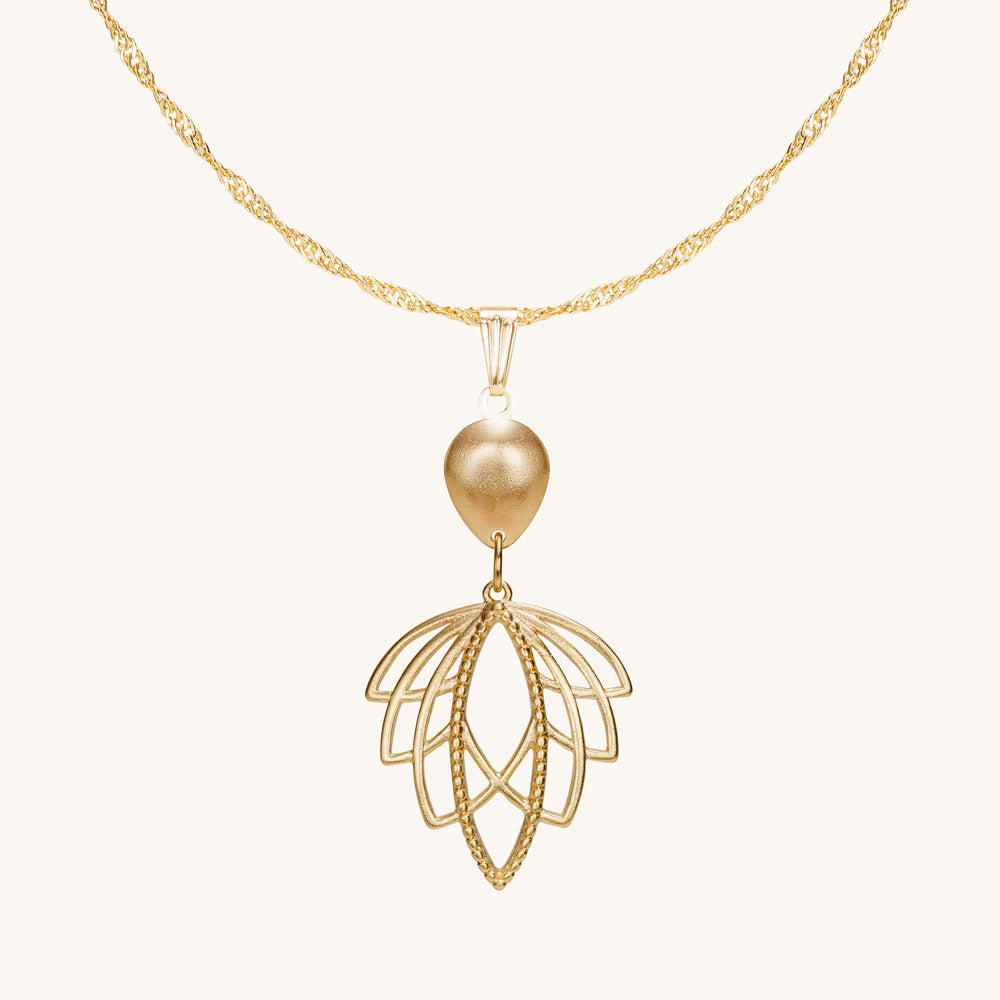 Lotus | Gold necklace