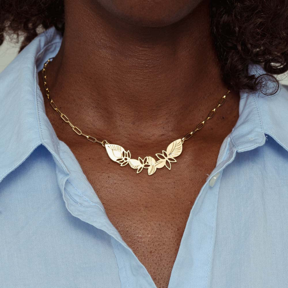 Gourmet necklace "Robin" | Gold | Double base