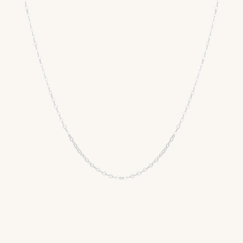 Delicate links necklace "Gaya" | Silver | Double base