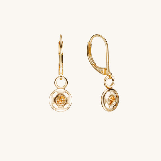 Pair of hanging earring bases | Gold solid