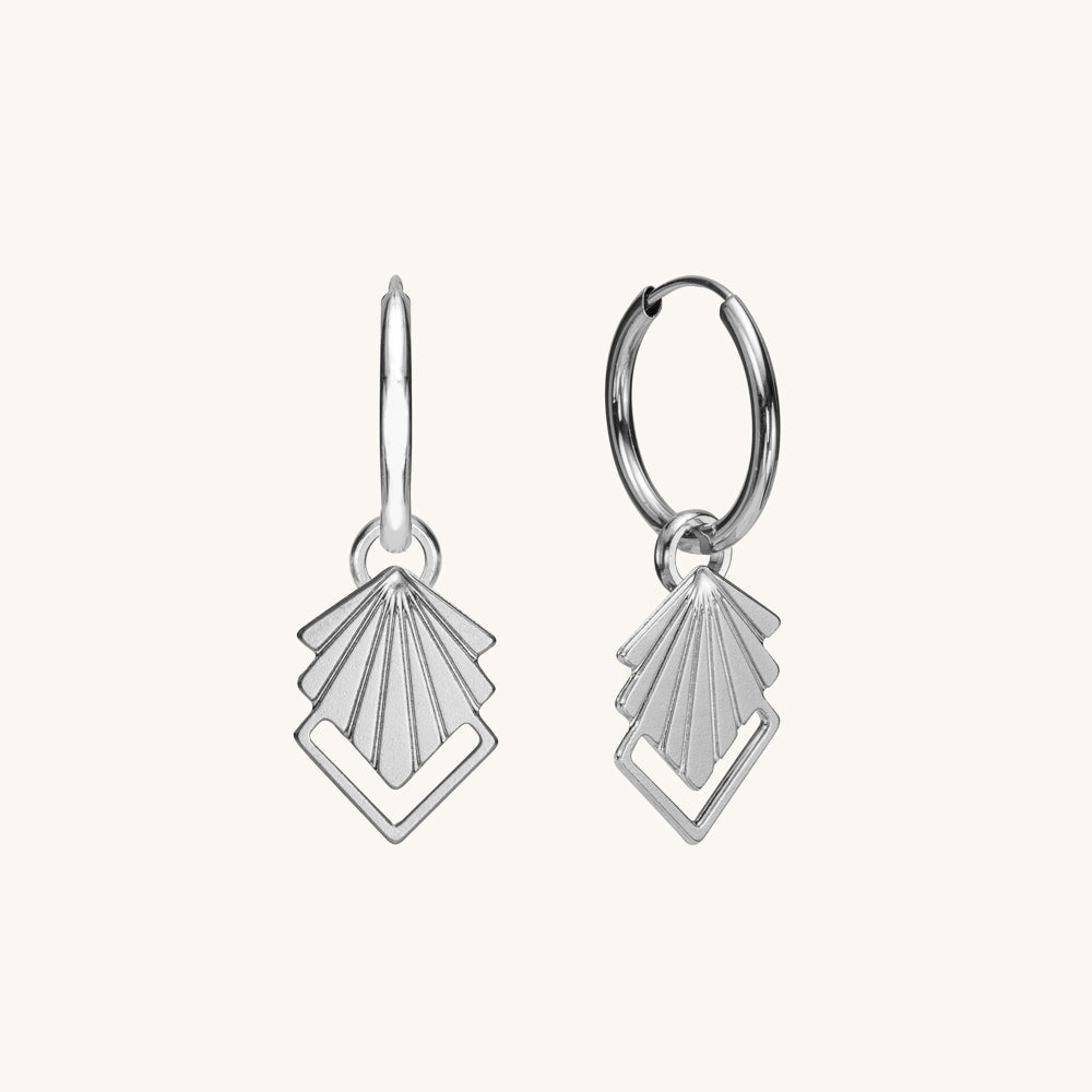 Pair of hanging earring bases | Silver