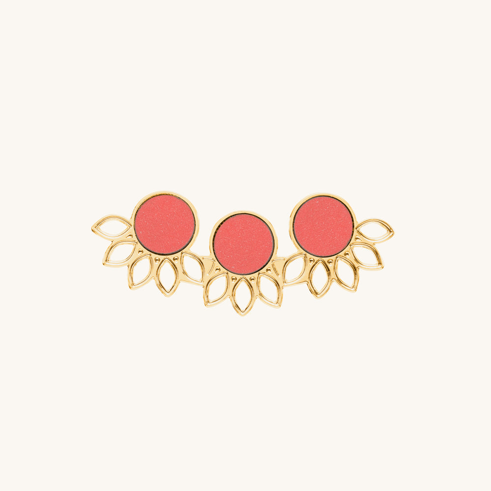 Trio Flora | Gold pendant | Double